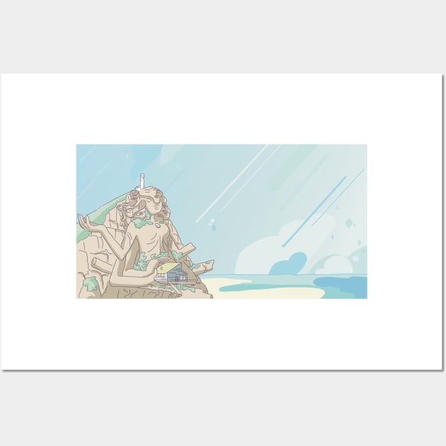 Steven Universe Beach Temple Wall Art by Alex McGoran’s Store